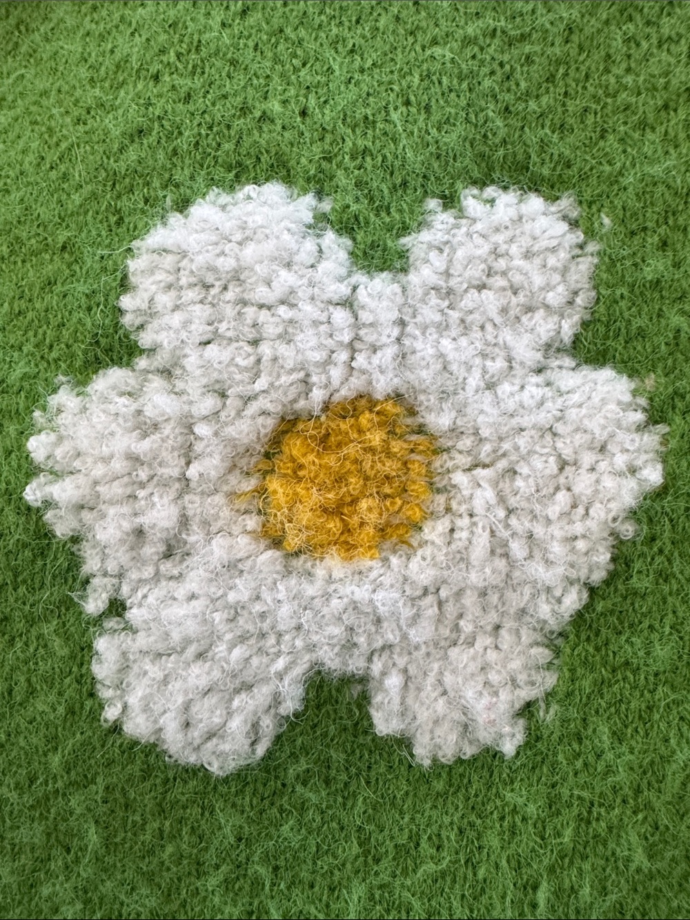 Pink Ripple Green Daisy Sweater - Picture 4 of 5